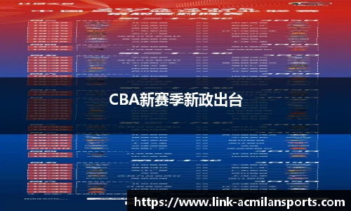CBA新赛季新政出台
